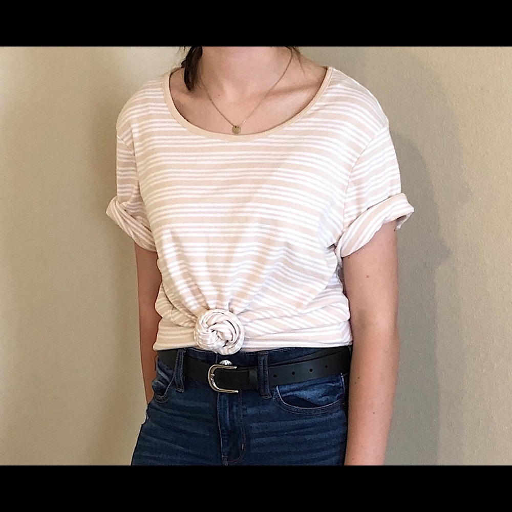 OFF WHITE STRIPED TOP